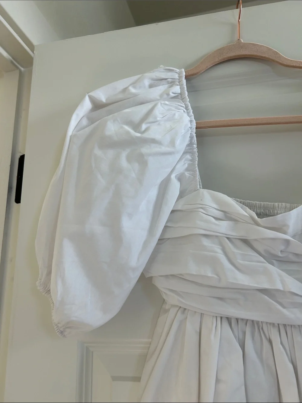 Abercrombie & Fitch White Puff-Sleeve Formal Dress - Picture 3 of 5